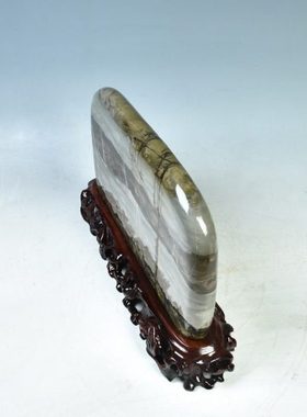 草花石国画石6125号 奇石观赏石头摆件工艺品客厅家居饰品