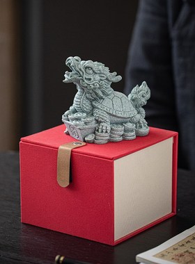 龙龟献宝招财茶宠创意日进斗金桌面装饰店铺业乔迁礼品