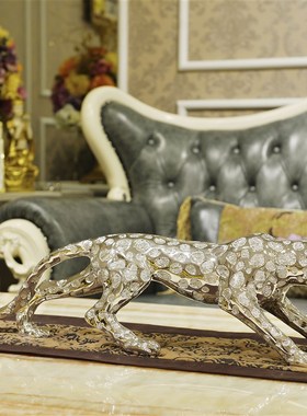 大号招财金钱豹客厅电视柜家居酒柜办公室装饰店铺业礼品