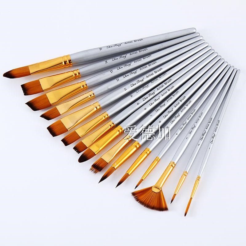 支端尼龙毛水粉笔水彩笔 油画笔 画笔画包装,淘宝优惠券,粉丝福利购,淘宝优惠卷