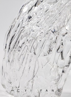 一匚 现代抽象流线型玻璃艺术摆件 样板间售楼处软装饰品摆件