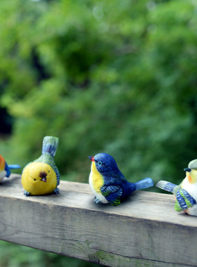 园 正创意家居装饰 爱鸟窝仿真小鸟 客厅