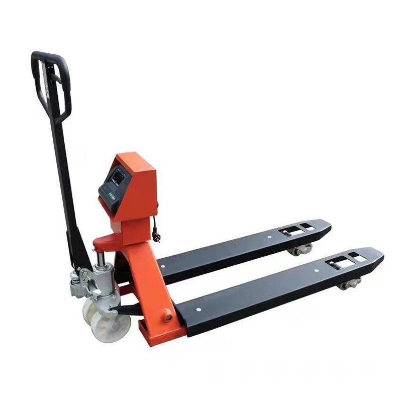 电子叉车秤2T手动液压称重叉车吨地牛称加厚钢板电子秤地磅厂家 - 图0