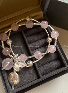 白水晶白阿塞水晶绿幽灵水晶金发晶沉香檀木黑金超七手串手錬饰品