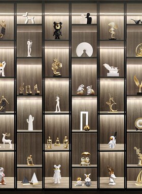 新房客厅软装电视柜酒柜装饰品高级感摆件现代轻奢高档高端艺术品