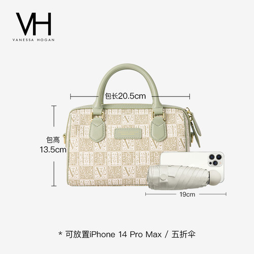 VH女包珞可波士顿包包女式2025新款轻奢小众高级感手提包斜挎小包 - 图2