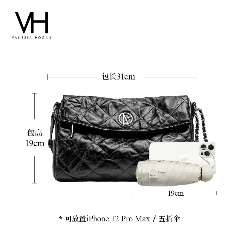 VH女包品牌五金系列珂珂软包复古褶皱设计腋下单肩包高级感斜挎包,淘宝优惠券,粉丝福利购,淘宝优惠卷