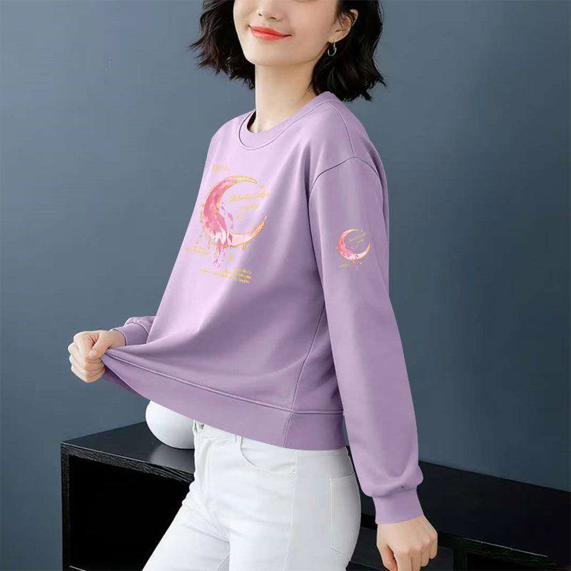 纯棉长袖卫衣女时尚新款秋冬显瘦大码潮流洋气遮肉气质上衣ins,淘宝优惠券,粉丝福利购,淘宝优惠卷