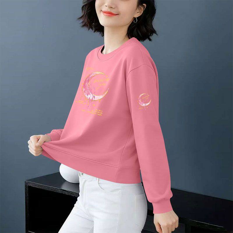 纯棉长袖卫衣女时尚新款秋冬显瘦大码潮流洋气遮肉气质上衣ins,淘宝优惠券,粉丝福利购,淘宝优惠卷