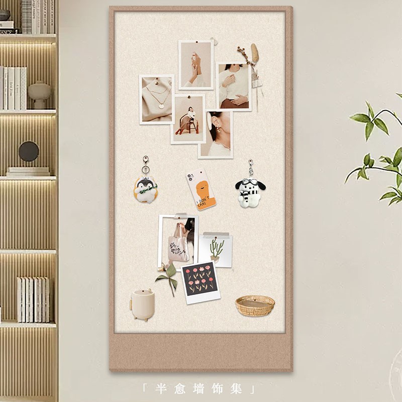 3D立体毛毡板照l片墙办公室墙面遮丑装饰相片展示板软木毛毡相片 - 图1