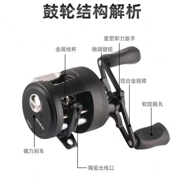 千陌路亚微物路亚马口鼓轮水滴轮矶钓鱼轮渔线轮鱼线轮渔具 - 图1