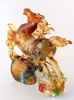 朋友琉璃摆件创意家居生日礼品升迁客户同事礼物开业饰品马到成功