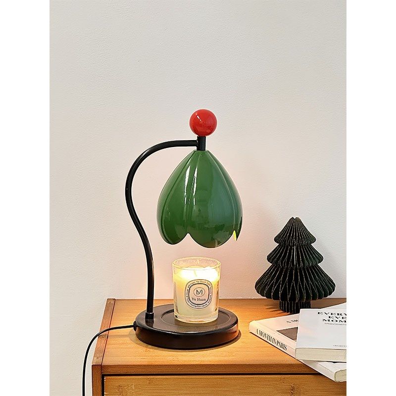 法式创意铃兰香薰融蜡灯复古氛围卧室床头灯无火助眠香氛台灯送礼,淘宝优惠券,粉丝福利购,淘宝优惠卷