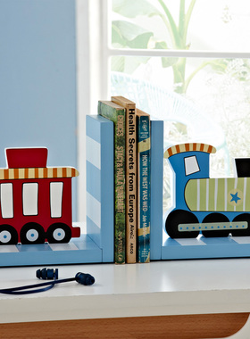 儿童样板房家居创意装饰品男孩学习书夹书书立软装家饰