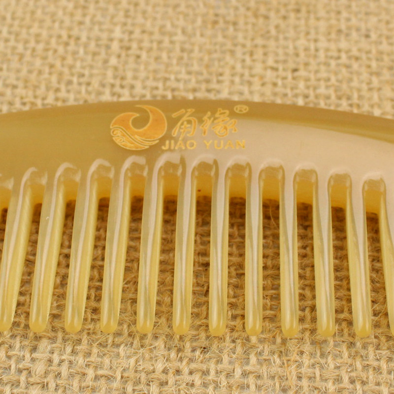 角缘牛角梳粗齿宽齿卷发打结个人护理头皮按摩梳天然绵羊角梳子,淘宝优惠券,粉丝福利购,淘宝优惠卷