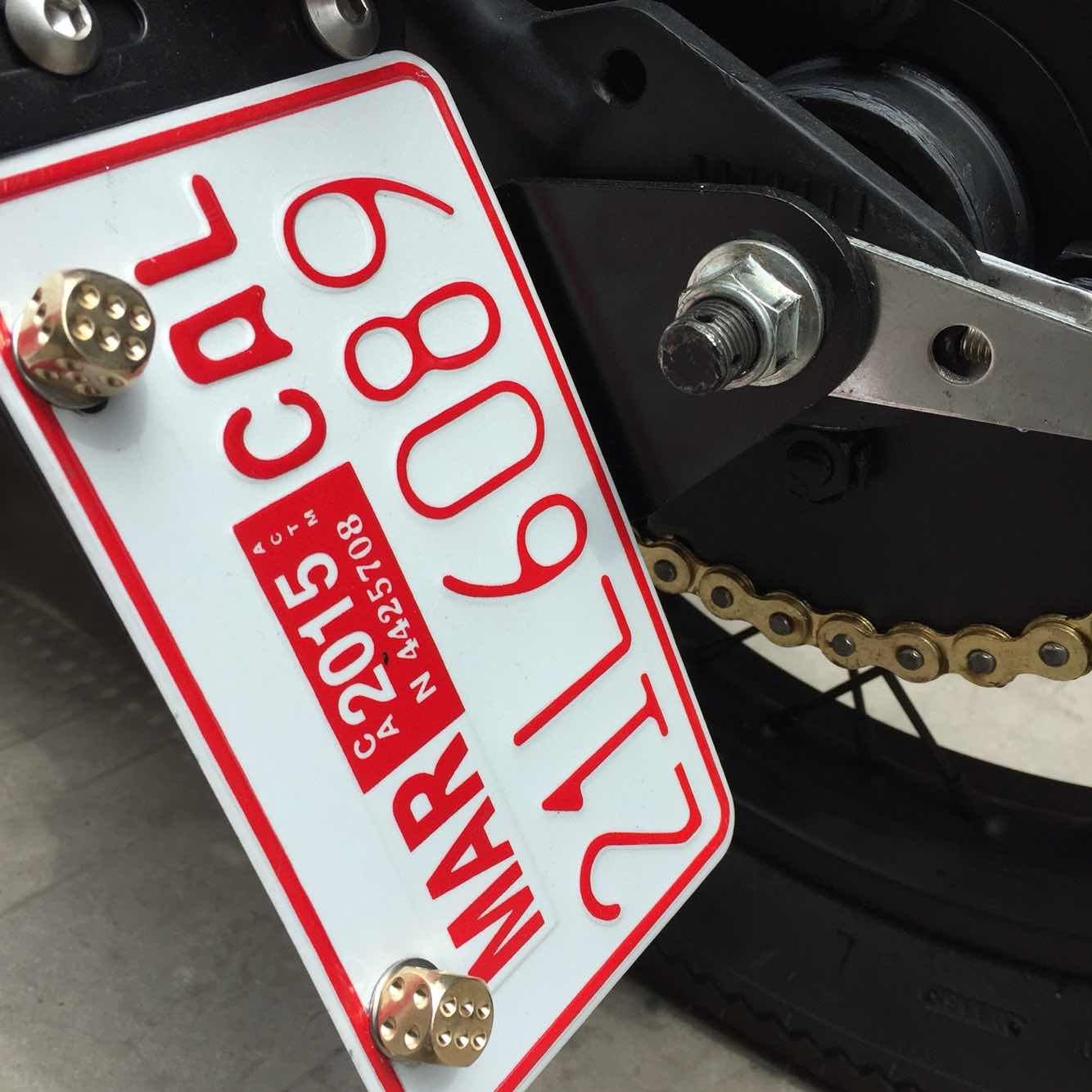 机车改装后架螺丝日系覆古装饰螺丝骰子车牌螺丝M6,淘宝优惠券,粉丝福利购,淘宝优惠卷