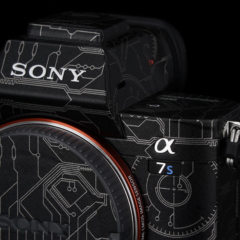 适用 A7M3/A7R3A单眼机身全包防撞条膜贴纸碳纤纹 - 图0