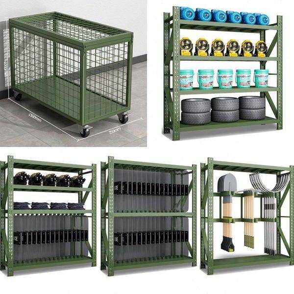军绿色移动盾牌货架铁锹铁锨铁镐物资货架战备库房武装部装备货架,淘宝优惠券,粉丝福利购,淘宝优惠卷