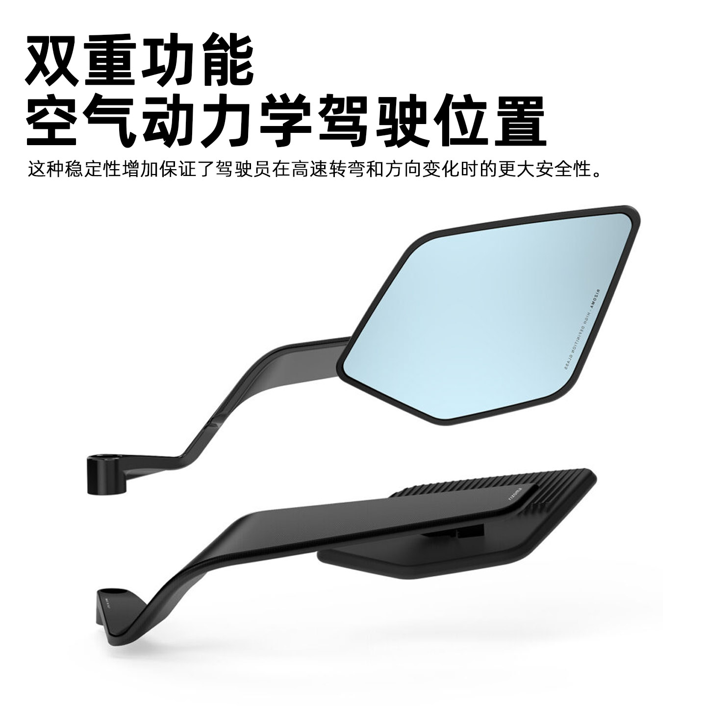 适用本田街车系列CB650R二代刀锋定风翼后视镜意大利rizoma同款 - 图1