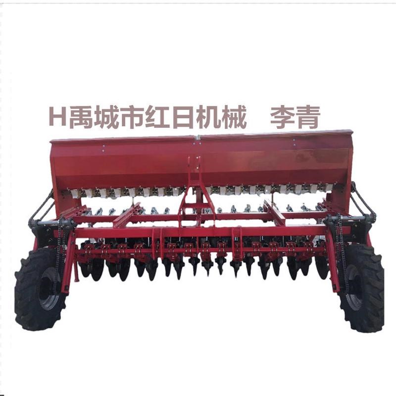 新款圆盘式小麦播种机旱稻播种施肥一K体机拖拉机挂式悬播种机 - 图0