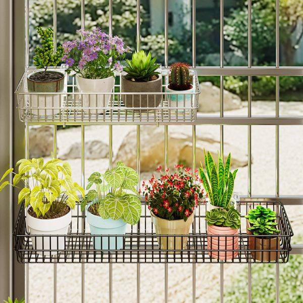 不锈钢花架阳台多肉收纳挂篮栏杆悬挂窗沿浴室厨房免打孔置物挂架,淘宝优惠券,粉丝福利购,淘宝优惠卷