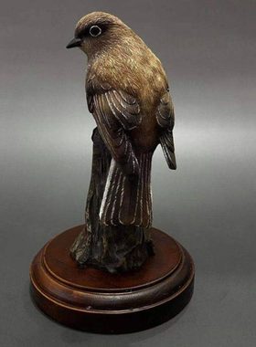 摆件树脂工艺品鸟类麻鸟花园庭院摆件客厅装饰乔迁新居开业礼品