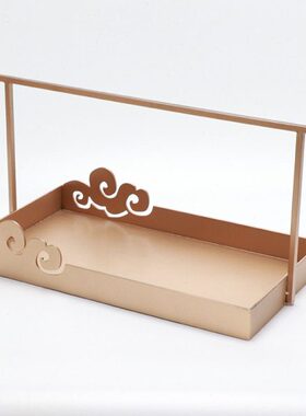 现代新中式创意祥云托盘摆件茶几托盘装饰品样板房间酒柜桌面摆设