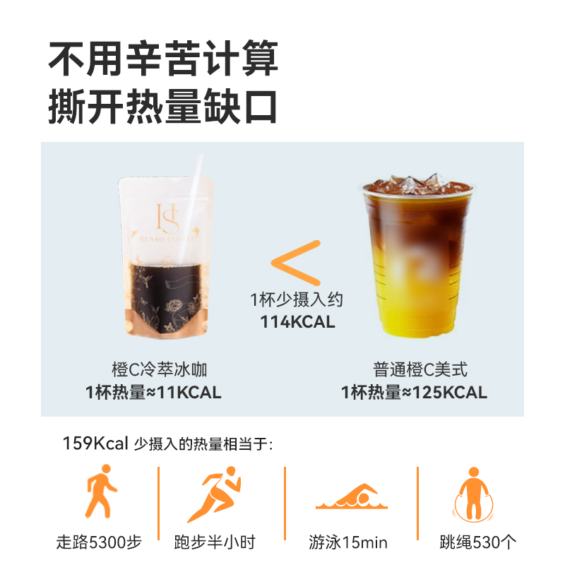 HENSO康普茶阿拉比卡橙C美式Pro冷萃冻干咖啡袋装速溶官方旗舰,淘宝优惠券,粉丝福利购,淘宝优惠卷