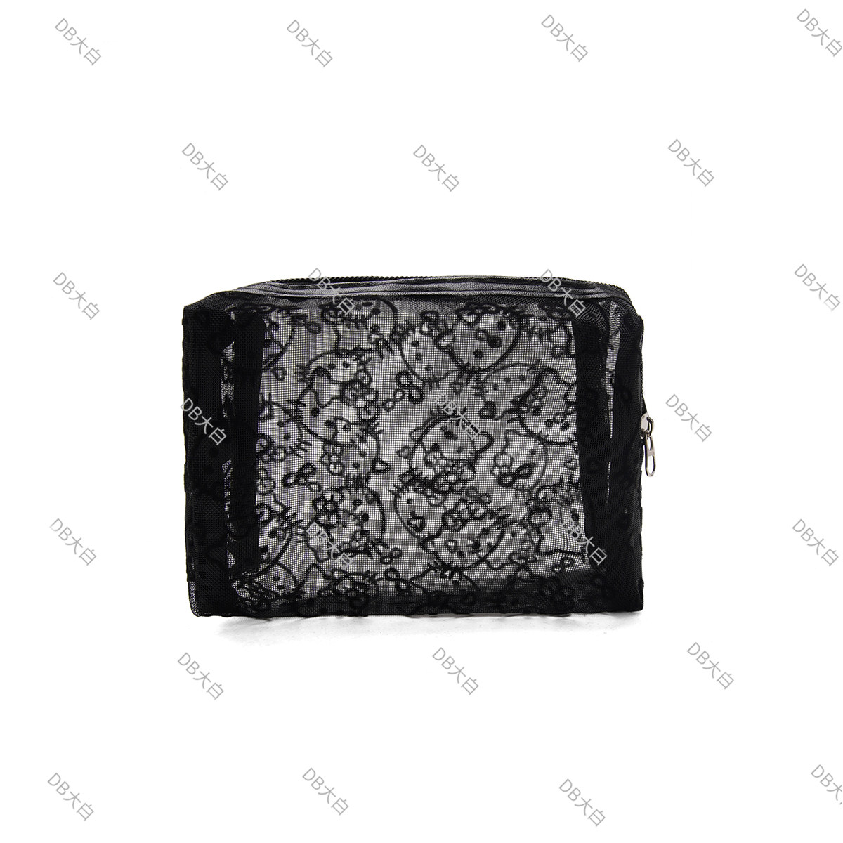 新款透明网纱猫补妆包收纳旅行实用零钱包耳机包便携外出化妆包,淘宝优惠券,粉丝福利购,淘宝优惠卷