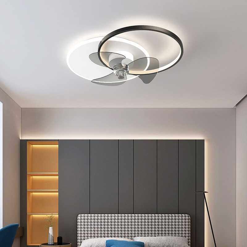 北欧吸顶风扇灯现代简约家用卧室餐厅超薄隐形静音灯扇一体吊扇灯,淘宝优惠券,粉丝福利购,淘宝优惠卷