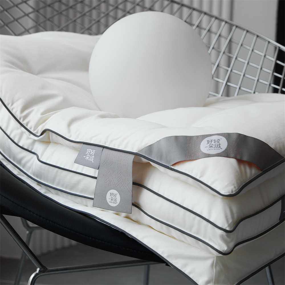 3-Layer高端三合一蚕丝羽绒枕 100支全棉柔软蓬松低软白鹅绒枕头,淘宝优惠券,粉丝福利购,淘宝优惠卷