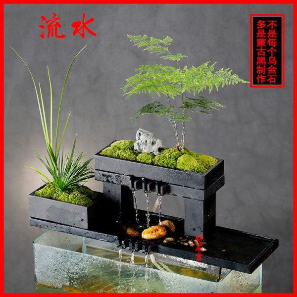 厂家乌金石流水摆件庭院家居盆景玄关中式水循环植物景观配件,淘宝优惠券,粉丝福利购,淘宝优惠卷