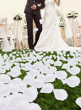 Colorful Rose Petal Artificial Romantic Silk Rose Leaves Wed