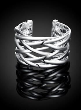 Dropshipping R022 Silver Plated Rings For Women Wedding