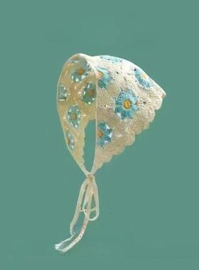 Korean+Sweet+Cute+Handmade+Crochet+Hollow+Triangle+Headband