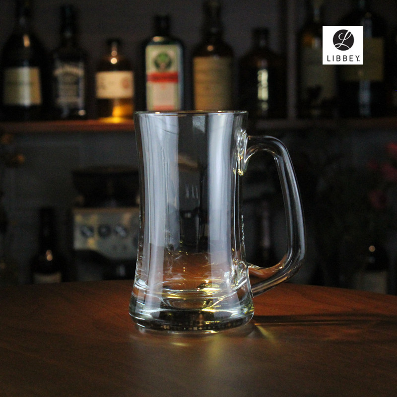 Libbey利比无铅玻璃啤酒杯进口C带把手啤酒杯把杯加厚慕尼黑扎啤 - 图0
