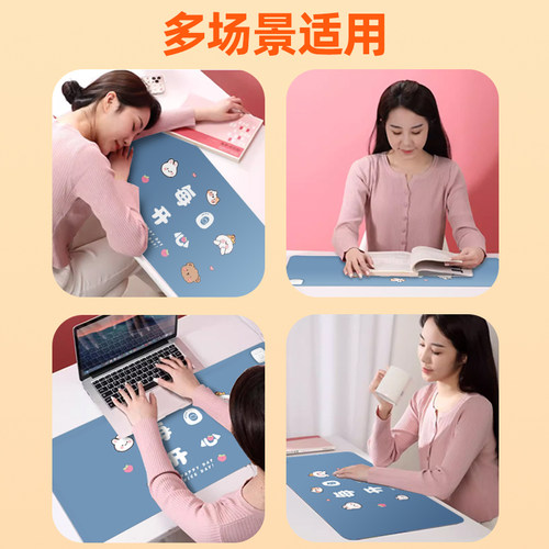 吾鲸加热鼠标垫电脑桌2026新款超大办公桌学习发热暖桌垫加热作业 - 图1