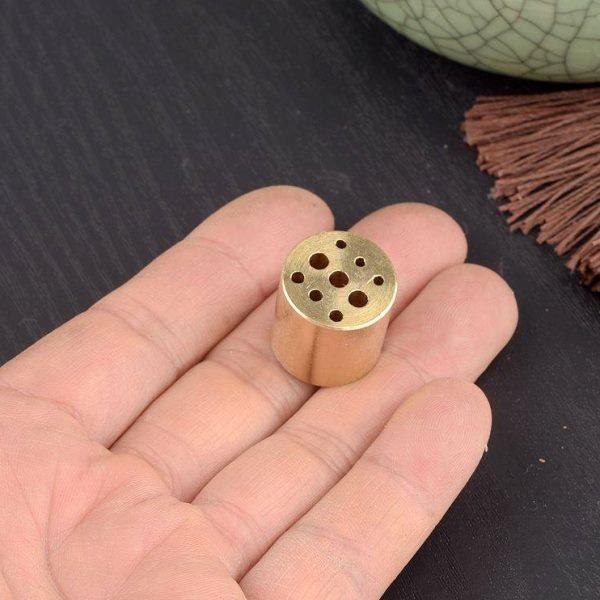 纯铜香插盘香架实心家用中式香插九孔线香座坐支架香炉香托香夹,淘宝优惠券,粉丝福利购,淘宝优惠卷