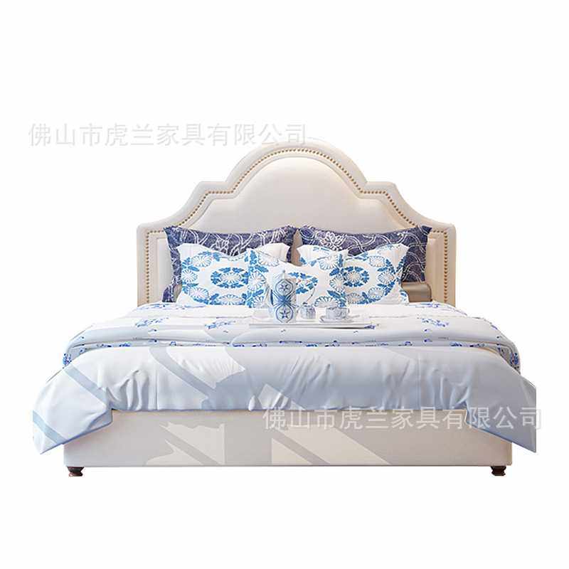 儿童床轻奢美式极简童床女孩男孩别墅大平层儿童家具软包皮床,淘宝优惠券,粉丝福利购,淘宝优惠卷