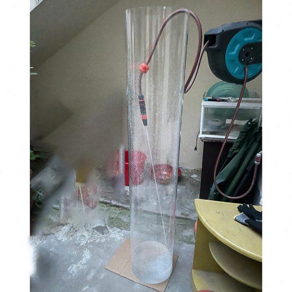 圆柱形透明展示桶细长型水桶大号特大防水测试桶塑料超深水桶加高,淘宝优惠券,粉丝福利购,淘宝优惠卷