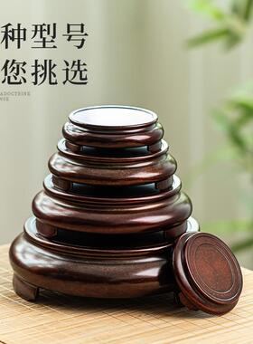 苏工黄铜三足底座花瓶聚宝盆托架家居办公室内桌面摆件茶杯垫托盘