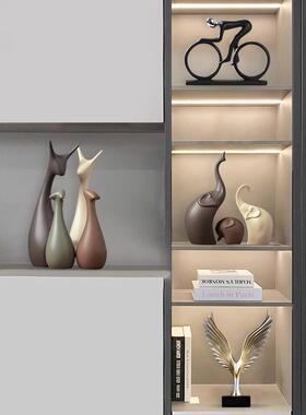 小鹿陶瓷装饰摆件遮丑高级感小众客厅玄关入户家居好物桌面装饰品