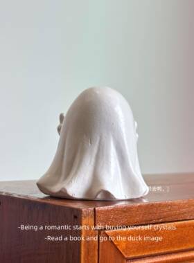 「无聊瞭 摆个竖中指的小幽灵挑衅ta」耶诞万圣节可爱小摆件礼物