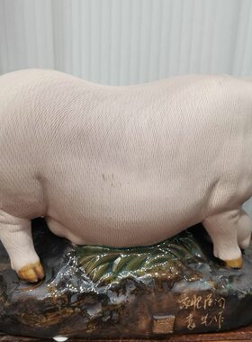陶瓷工艺品 石湾公仔 家肥屋润 猪 生肖