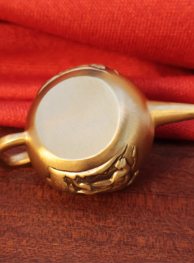 黄铜把把壶手把件盖子可旋转