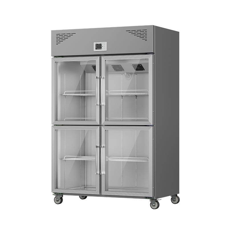 不锈钢玻璃门四门冰箱商用厨房保鲜工作台双温冰柜冷藏冷冻操作台,淘宝优惠券,粉丝福利购,淘宝优惠卷