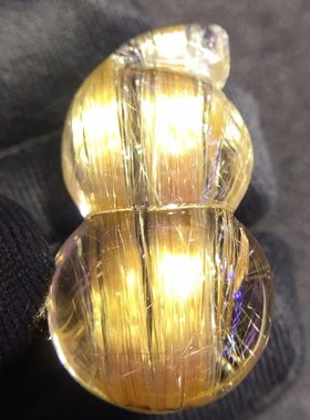 钛晶铜发晶金发晶葫芦吊坠老矿天然水晶饰品福禄挂件坠子持续上货