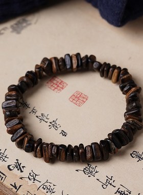 捡漏天然沉水级达拉干随形沉香手串老料高油女款男士木质文玩手链