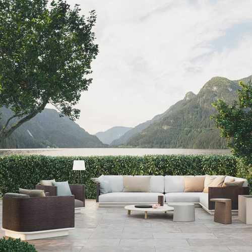 田园户外沙发庭院别墅大户型藤编花园露台防雨防晒室外阳光房家具 - 图1