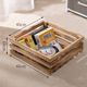 Activity cross-border desktop storage basket hollow desktop wooden storage box display M decorative storage basket retro wooden frame